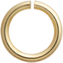 Bindering rund Edelstahl/vergoldet Ø 5 mm, Stärke 0,90 mm