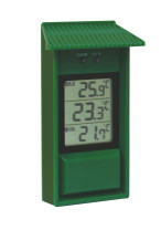 Max.-Min.-Thermometer für drinnen und draußen, grün