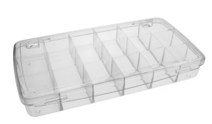 Kunststoffbox mit 18 Fächern