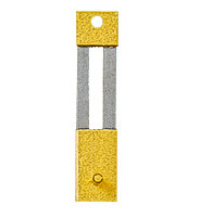 Pendelfeder mit Metall-Beschlag Stift-/Loch-Abstand:16,5 L:21mm B:3,5mm