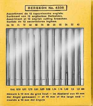 Reibahlen-Satz Ø 0,46 - 1,90mm Bergeon