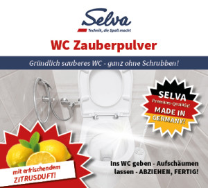 SELVA WC-ZAUBERPULVER - mühelose & hygienische Sauberkeit